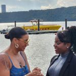 Recent Harlem Rocket riders, two time Emmy Award Winner Evita Robinson (L) along with Emmy Award Winner Oneika Raymond (R).