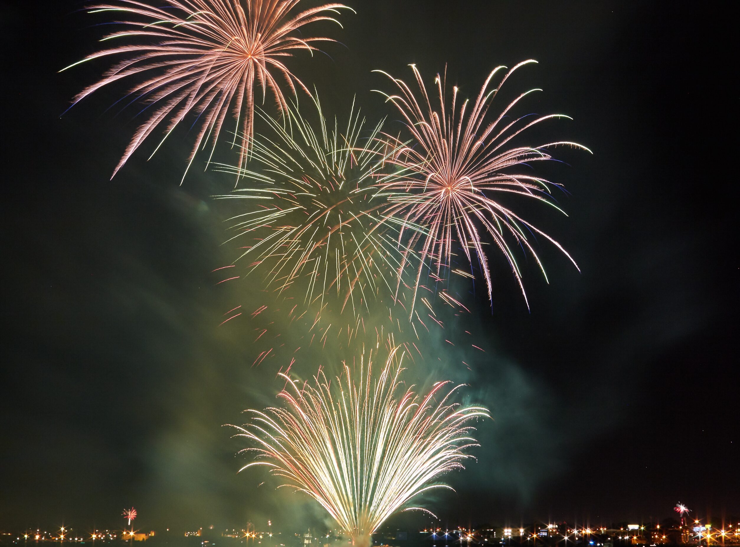 Fire works for fourth of July
